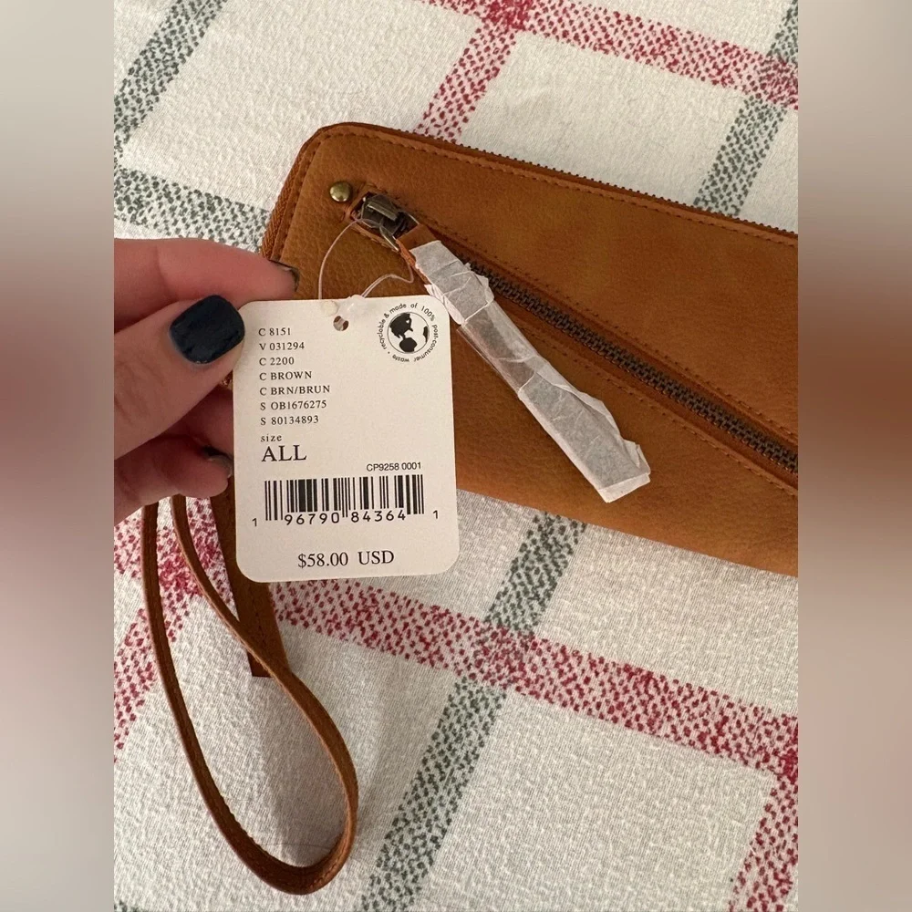 NWT Free People Vegan Leather Wristlet